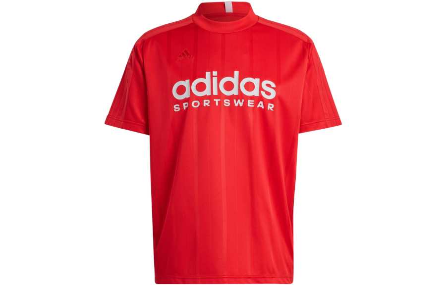 Adidas Adidas T Shirts Men's Red Crew Neck Moderate Straight Fit