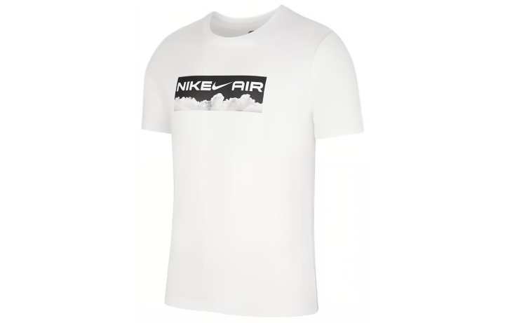 Nike Nike T Shirts Men's White Crew Neck Moderate Straight Fit