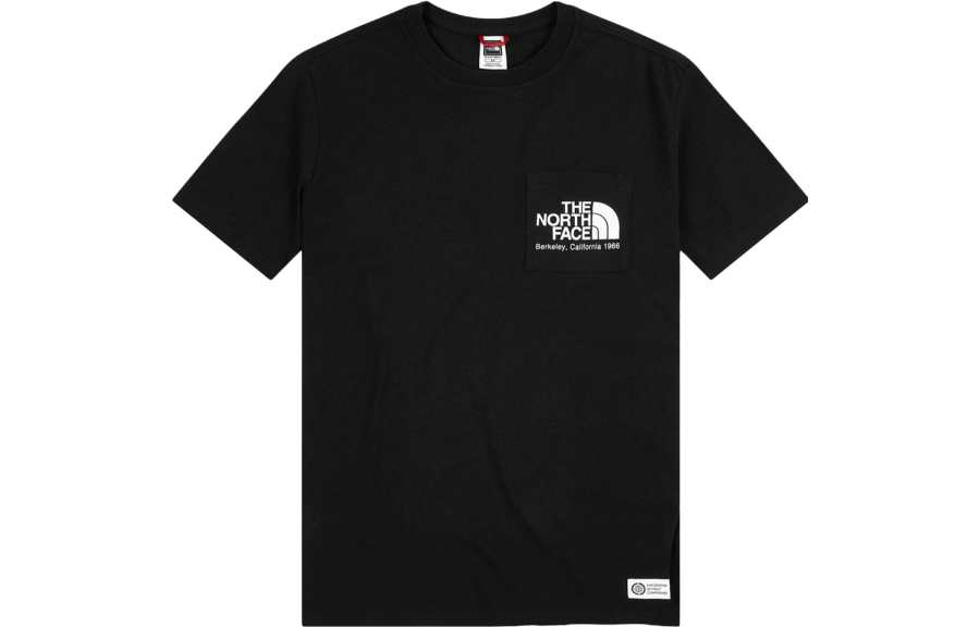THE NORTH FACE T Shirts Men's Black Crew Neck Moderate Straight Fit