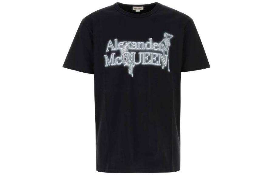 Alexander McQueen Alexander McQueen Logo Printed T Shirt