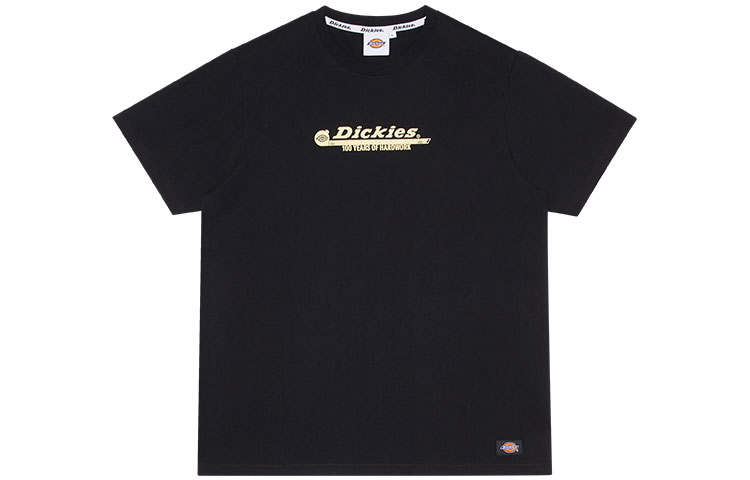 Dickies T Shirts Unisex Black Crew Neck Moderate Straight Fit