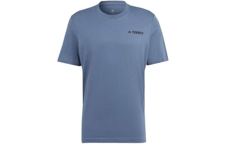 Adidas Adidas T Shirts Men's Blue Crew Neck Moderate Straight Fit