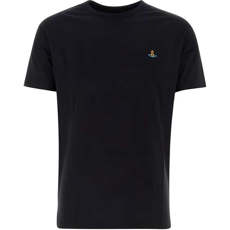 Vivienne Westwood Logo Embroidered Crewneck T Shirt