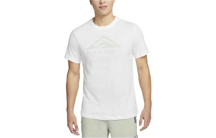 Nike Nike T Shirts Men's White Crew Neck Moderate Straight Fit