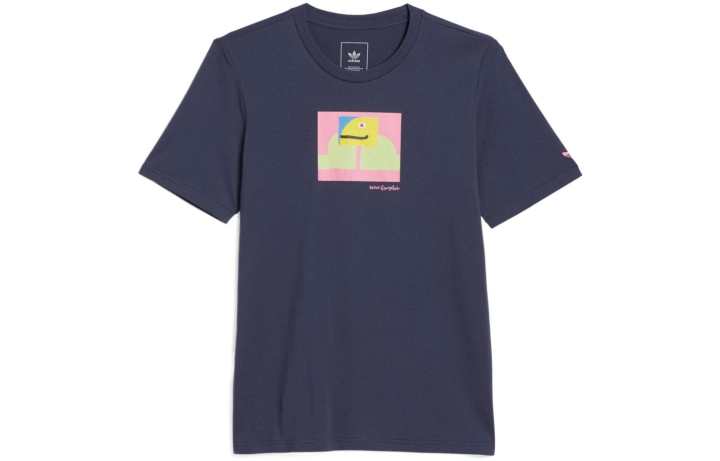 Adidas Adidas T Shirts Men's Purple Crew Neck Moderate Straight Fit