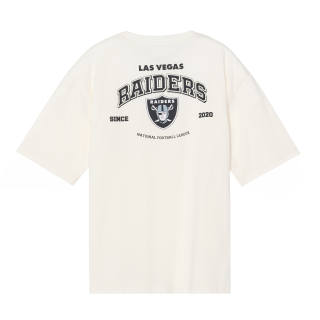 NFL T Shirts Unisex Ecru Crew Neck Moderate Straight Fit