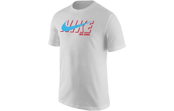 Nike Nike T Shirts Men's White Crew Neck Moderate Straight Fit