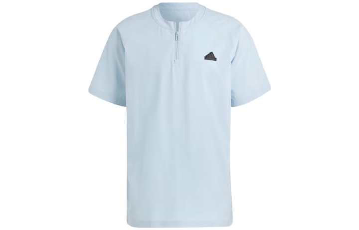 Adidas Adidas T Shirts Men's Light Blue Crew Neck Moderate Straight Fit