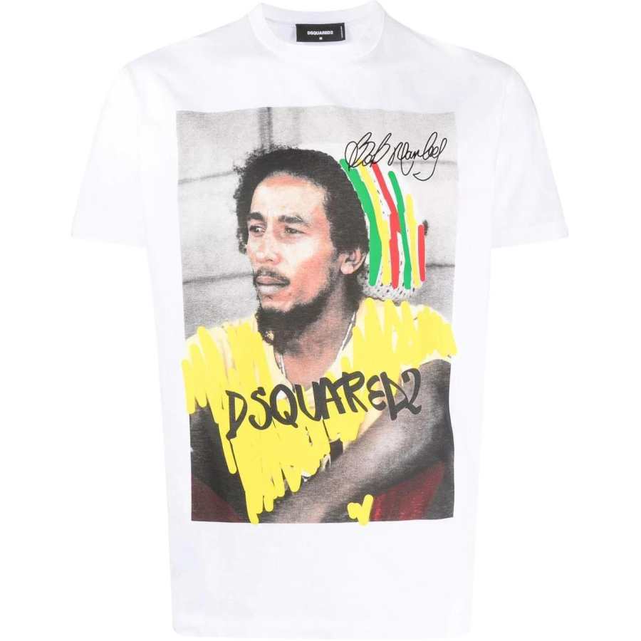 DSQUARED 2 Dsquared2 Graphic Printed Crewneck T Shirt