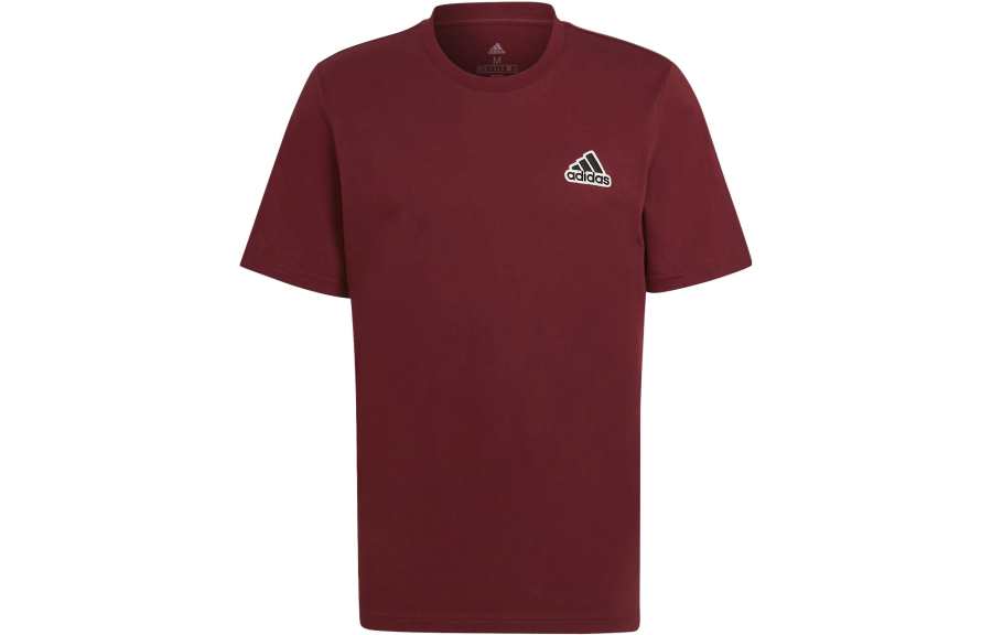 Adidas Adidas Essential Feelcomfy Single Jersey T Shirt T Shirt Men's Contour Red