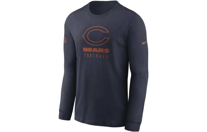 Nike Nike Chicago Bears Sideline Team Issue Men's Nike Dri-FIT Nfl Long-Sleeve T-Shirt