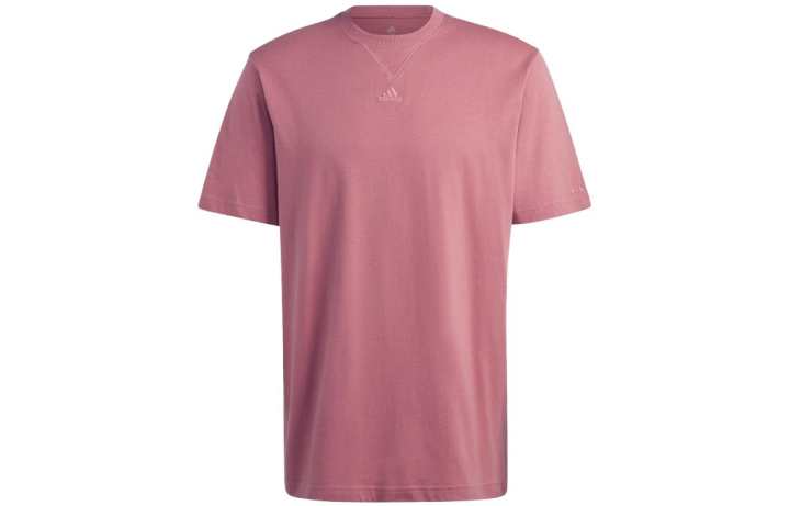 Adidas Adidas T Shirts Men's Pink Crew Neck Moderate Straight Fit