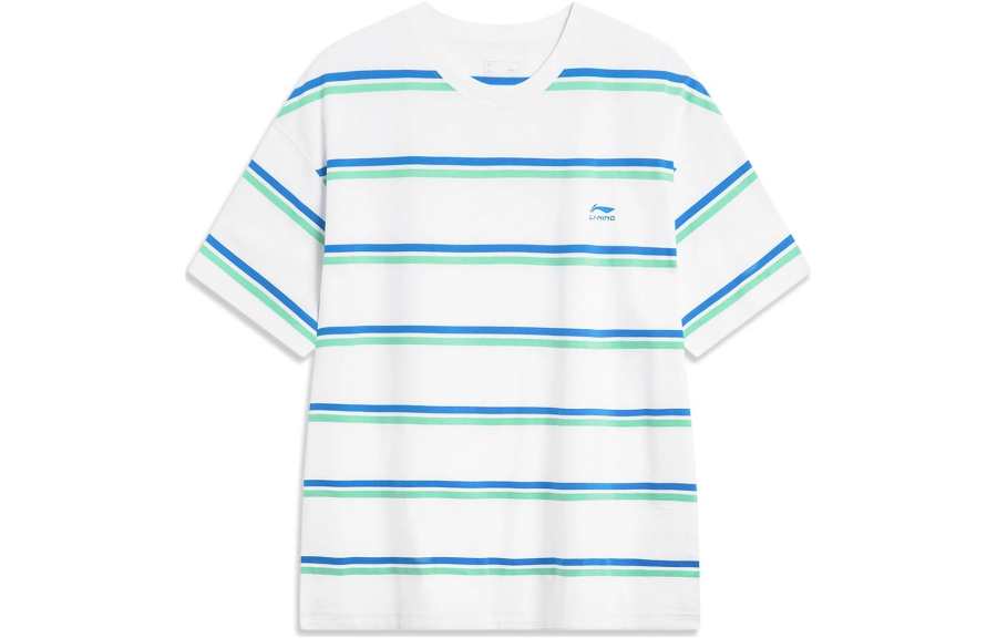 Li-Ning Li Ning Sports Fashion Collection T Shirt Unisex Blue Green