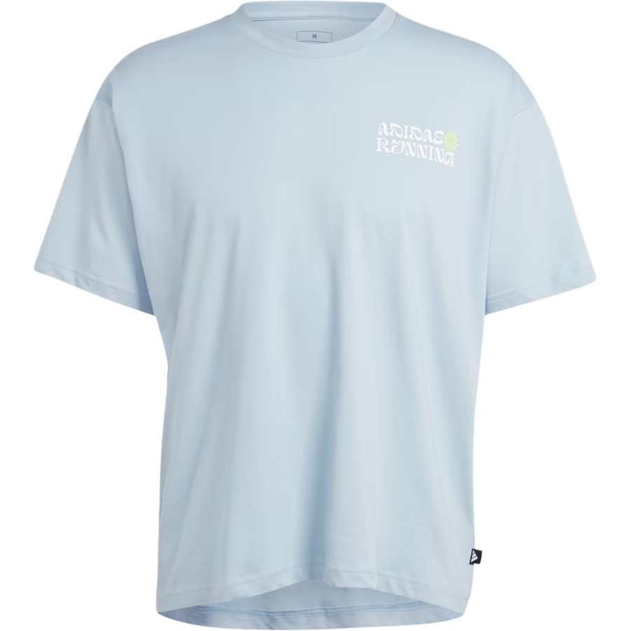 Adidas Adidas BREAK THE NORM T Shirts Unisex Light Blue Crew Neck Moderate Straight Fit