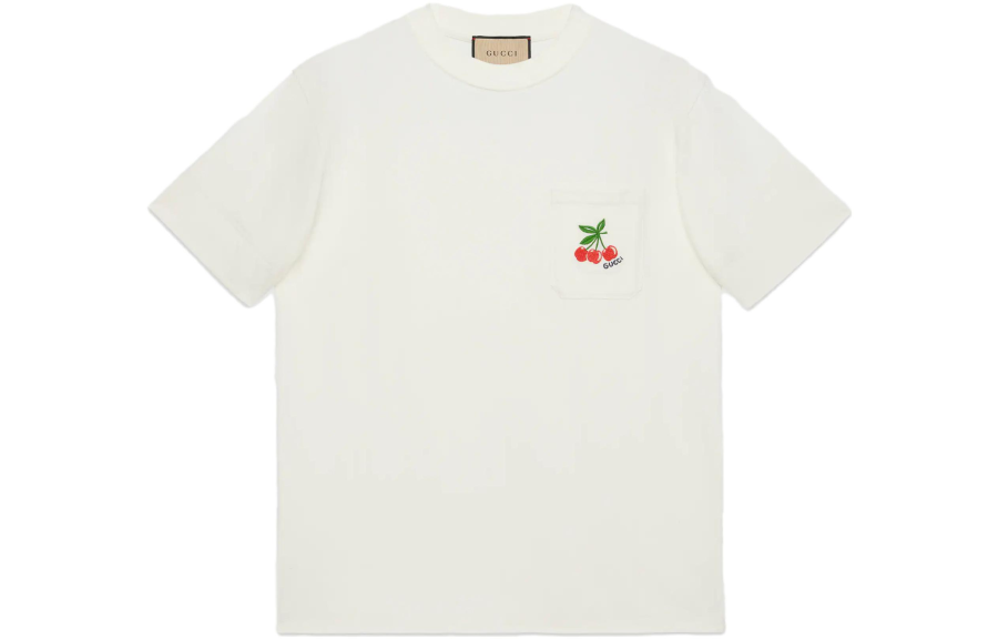 GUCCI T Shirts Men's White Crew Neck Moderate