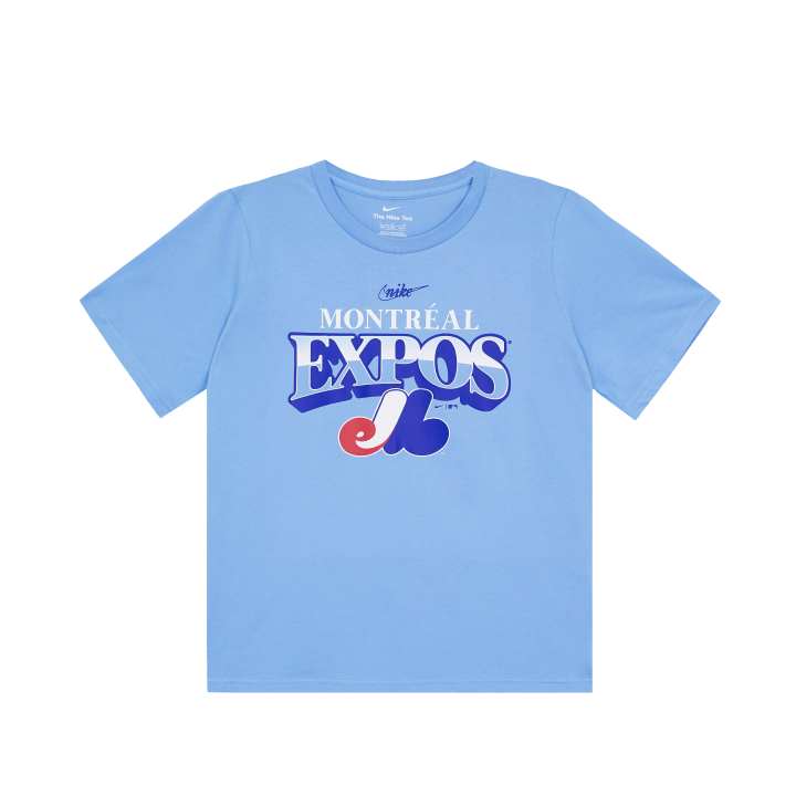 Nike Nike X MLB T Shirts Men's Sky Blue Crew Neck Thin Straight Fit