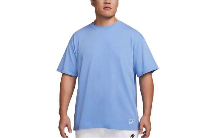 Nike Nike T Shirts Men's Polar Blue Crew Neck Moderate Straight Fit