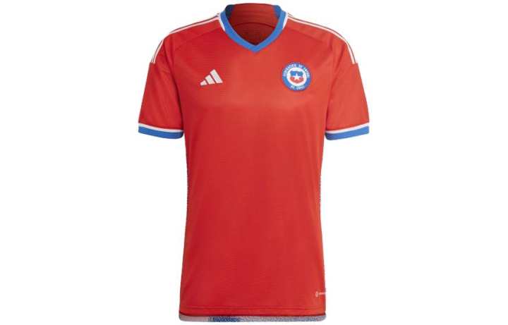 Adidas Adidas T Shirts Men's Red V Neck Moderate Straight Fit