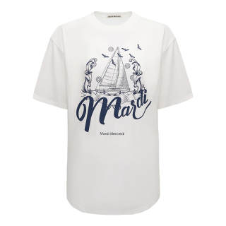 MARDI MERCREDI T Shirts Unisex Crew Neck Moderate Straight Fit