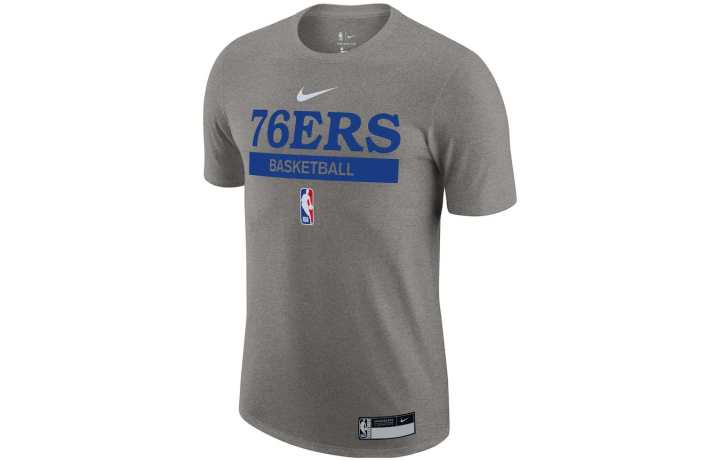 Nike Nike T Shirts Men's Gray Crew Neck Moderate Straight Fit