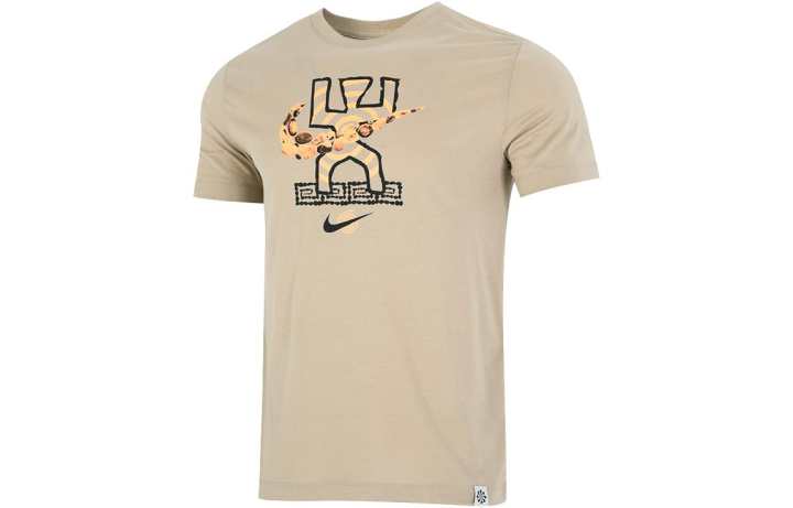 Nike Nike T Shirts Men's Lime Gray Crew Neck Moderate Straight Fit
