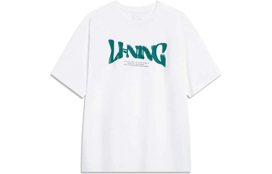 Li-Ning Li Ning Sports Lifestyle Collection Sports Fashion Collection T Shirt Men's Standard White
