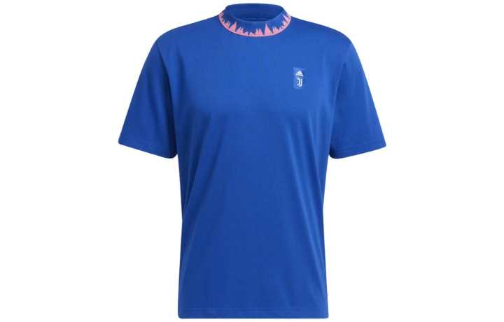 Adidas Adidas T Shirts Men's Blue Crew Neck Moderate Straight Fit