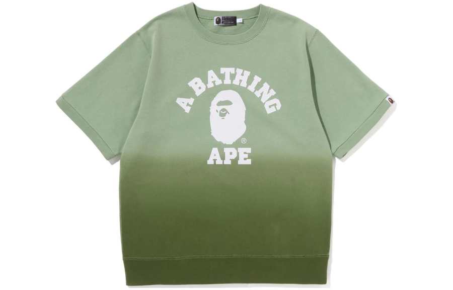 A BATHING APE Bape College Gradation S/S Sweat Crewneck
