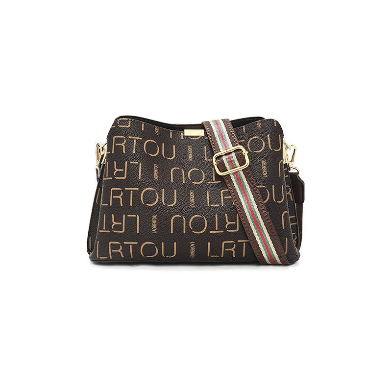 LAORENTOU Synthetic Leather Crossbody Bags Regular Women's Coffee