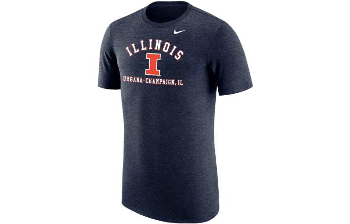 Nike Nike T Shirts Men's Marine Blue Crew Neck Moderate Straight Fit