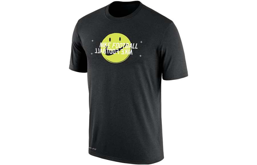 Nike Nike T Shirts Men's Black Crew Neck Moderate Straight Fit