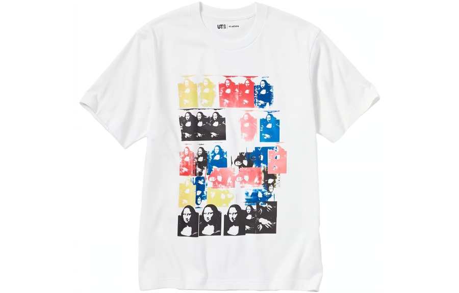 UNIQLO T Shirts Unisex White Crew Neck Moderate Straight Fit