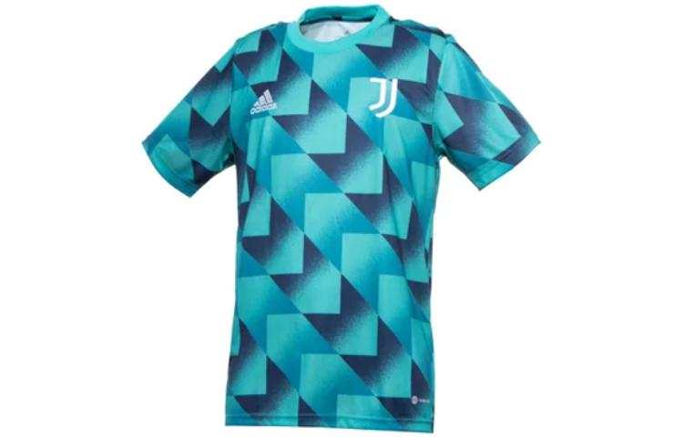 Adidas Adidas T Shirts Men's Blue Crew Neck Moderate Straight Fit