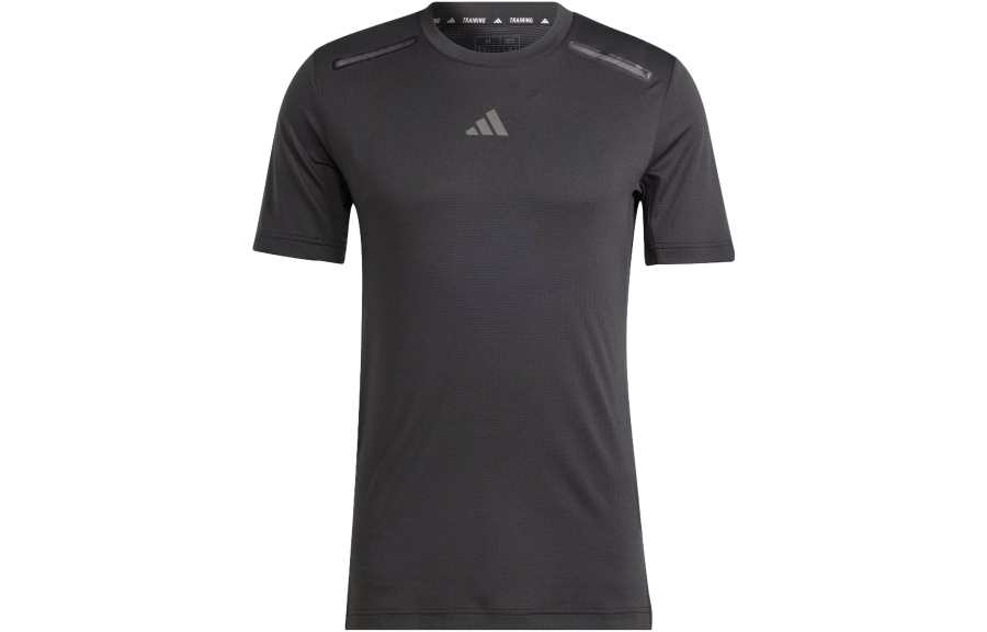 Adidas Adidas HIIT T Shirts Men's Black Crew Neck Moderate Straight Fit