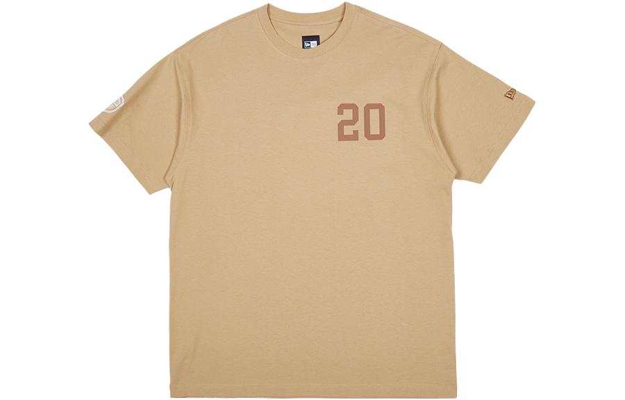New Era SS23 Preppy Series T Shirts Unisex Khaki Crew Neck Moderate Other