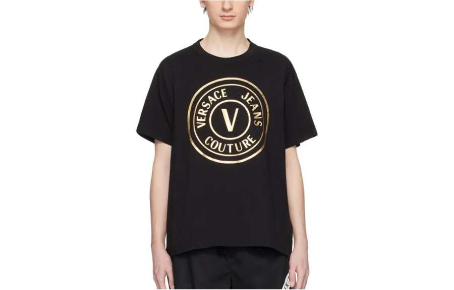 VERSACE JEANS COUTURE 【Best of: PromotionsPrevious SeasonReplicated_PMFinal Sale】logo-print cotton T-shirt