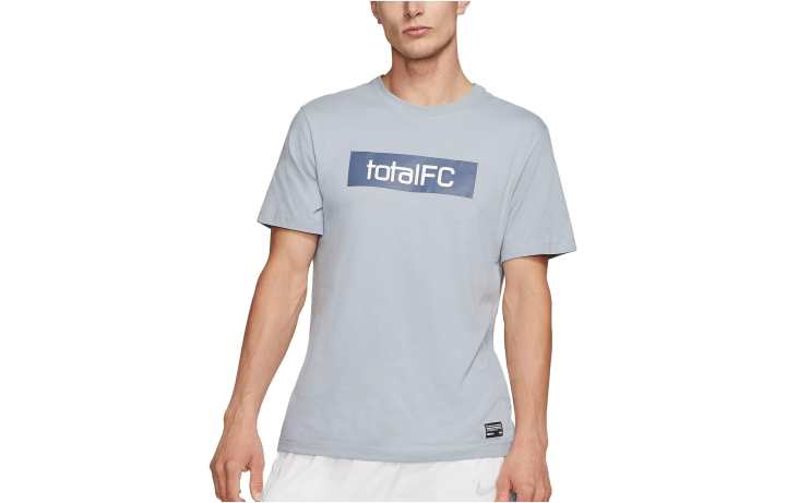 Nike Nike T Shirts Men's Gray Crew Neck Moderate Straight Fit