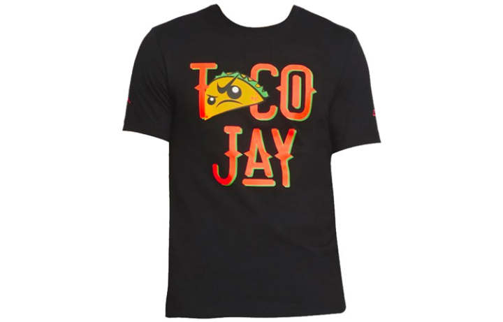 Jordan Jordan T Shirts Men's Black Crew Neck Moderate Straight Fit