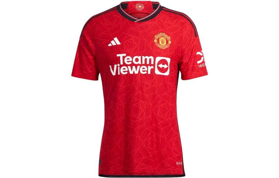 Adidas Adidas Manchester United T Shirts Men's Red Crew Neck Moderate