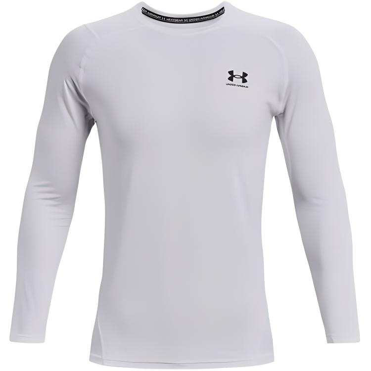 Under Armour T Shirts Men's White Crew Neck Moderate Straight Fit