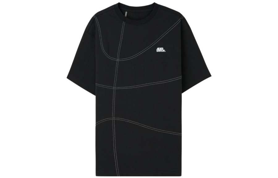 ADER ERROR ADER ERROR T Shirts Unisex Black Crew Neck Moderate Straight Fit