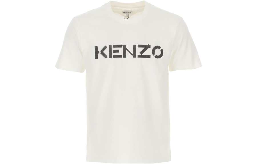 KENZO T Shirts Men's White Crew Neck Moderate Straight Fit