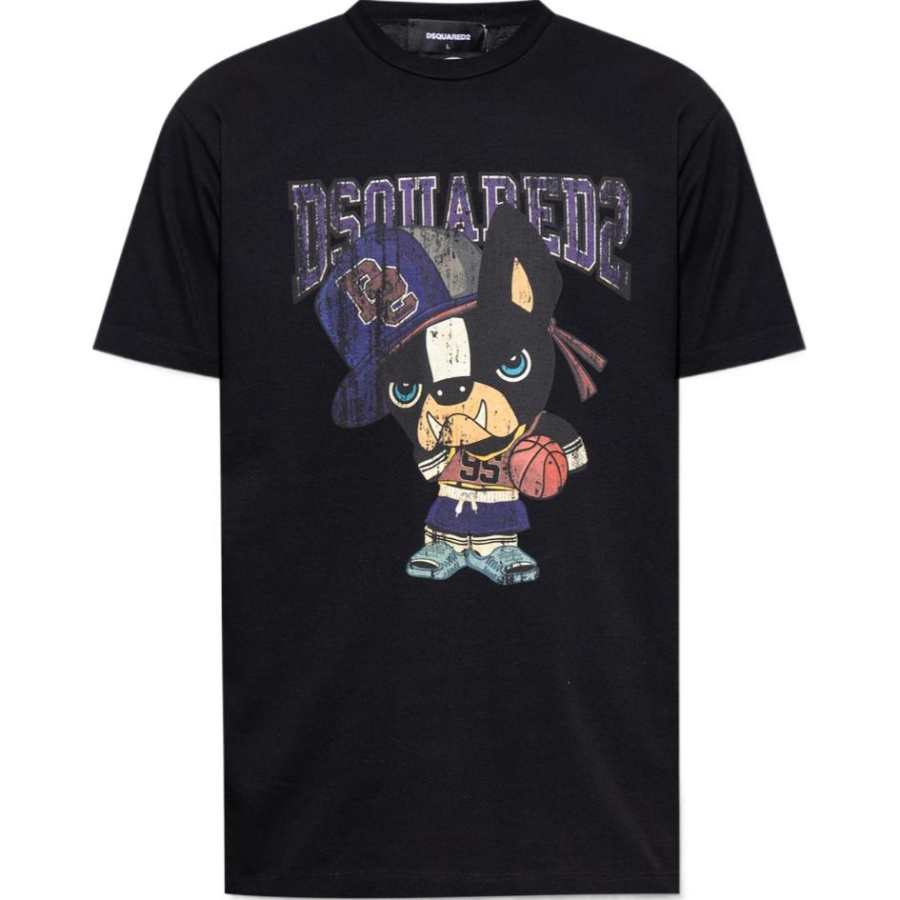 DSQUARED 2 Dsquared2 Graphic Printed Crewneck T Shirt