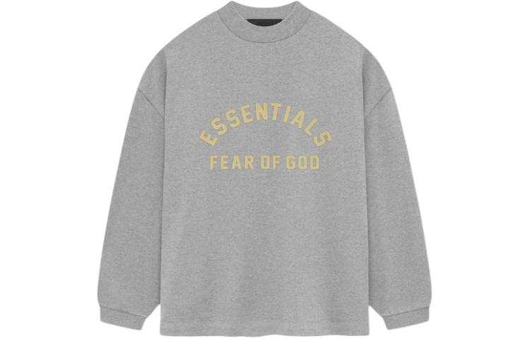 Fear Of God Essentials SS24 Drop2 Longsleeve T Shirt T Shirt Men's Light Heather Gray/Light Heather Grey