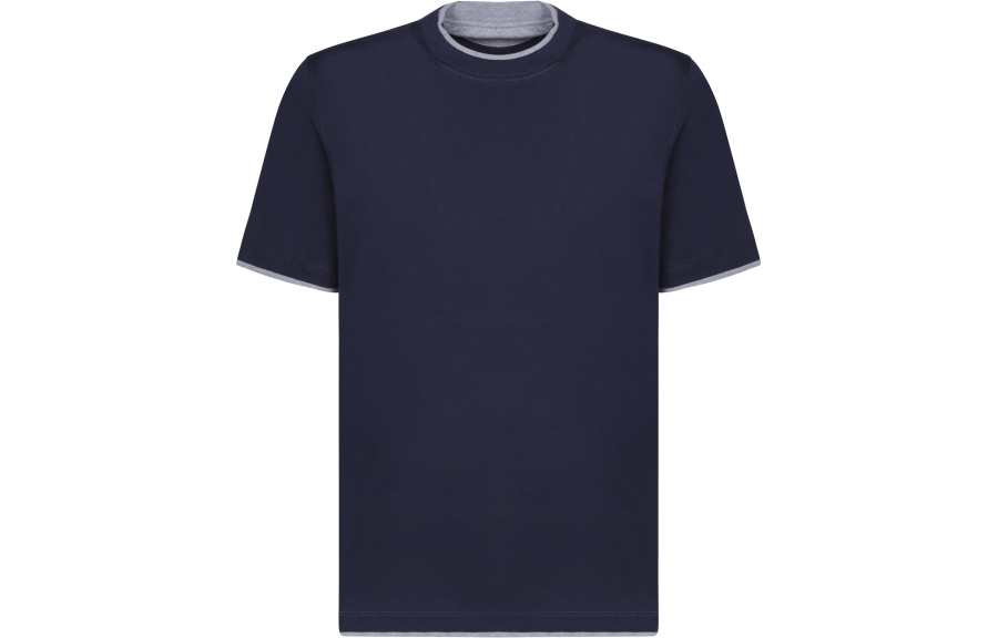Brunello Cucinelli SS24 T Shirt Men's Marine Blue
