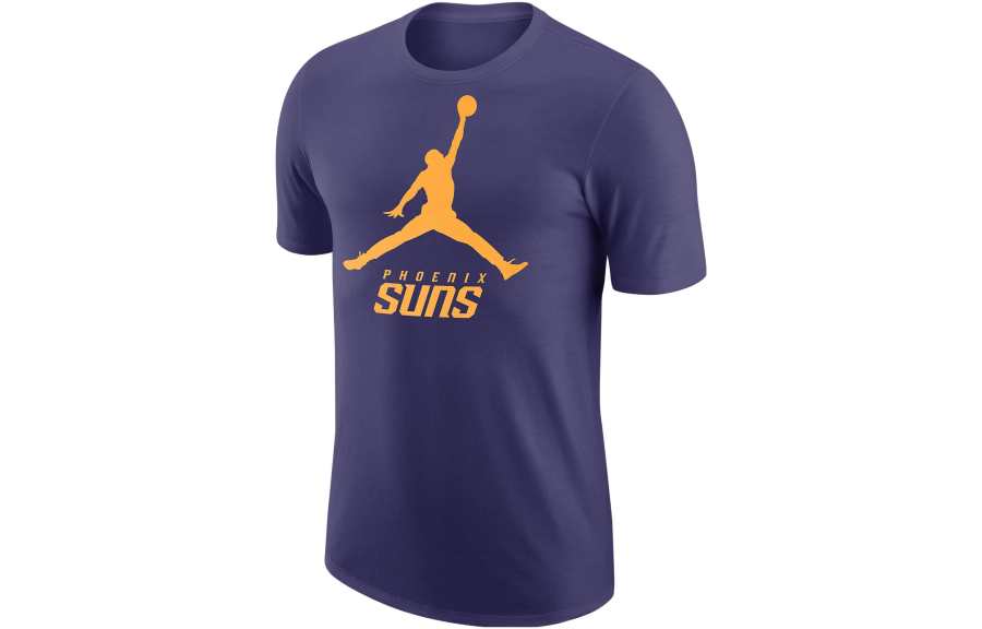 Jordan Jordan T Shirts Men's Blue Crew Neck Moderate Straight Fit