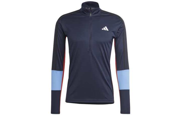 Adidas Adidas Training Colorblock 1/4 Zip Long Sleeve Tee