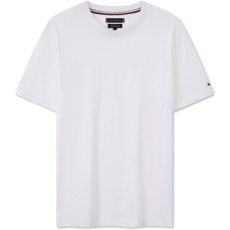 Tommy Hilfiger T Shirts Men's Crew Neck Moderate Straight Fit