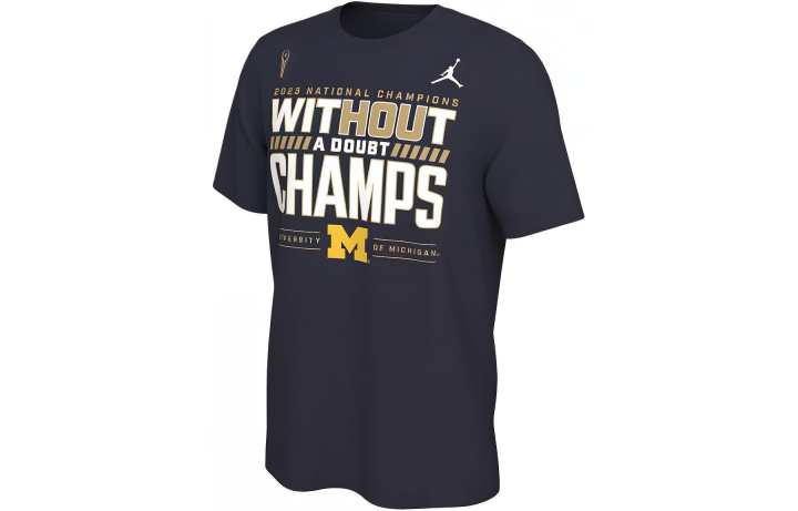 Jordan Jordan Michigan Wolverines 2023 National Champions Locker Room T-shirt