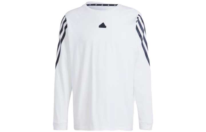 Adidas Adidas T Shirts Men's White Crew Neck Moderate Straight Fit